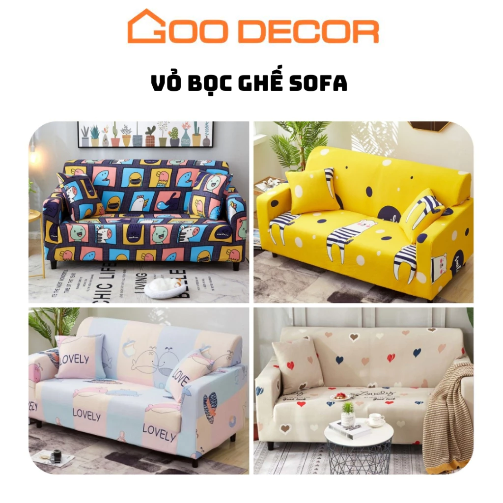 Chất liệu vải bọc ghế sofa hoạ tiết cute
