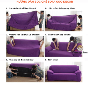 Hướng dẫn dùng vải bọc ghế sofa
