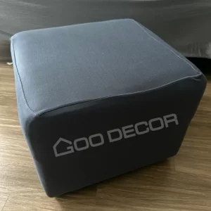 Vỏ Đôn sofa vuông thun sữa xám đậm