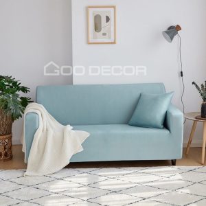 Bọc ghế sofa đơn và chữ L chất liệu vải thun sữa mịn mát GOO Decor