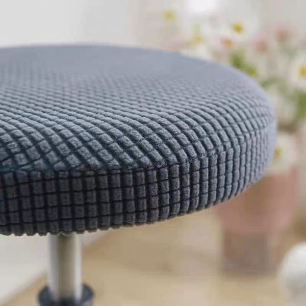 Bọc ghế xoay vải nhung gân co giãn mềm mại GOO Decor
