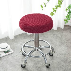 Bọc ghế xoay vải nhung gân co giãn mềm mại GOO Decor