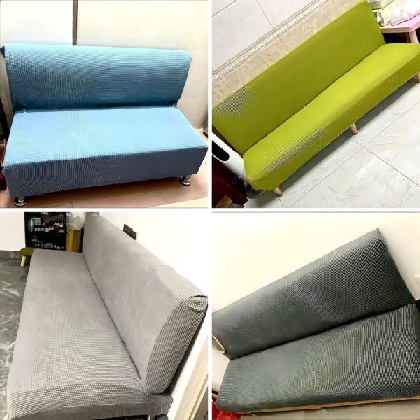 Bọc sofa bed và sofa giường bằng vải nhung co giãn 4 chiều GOO Decor