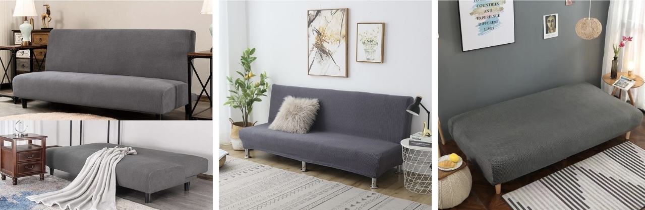 Bọc sofa bed và sofa giường bằng vải nhung co giãn 4 chiều GOO Decor
