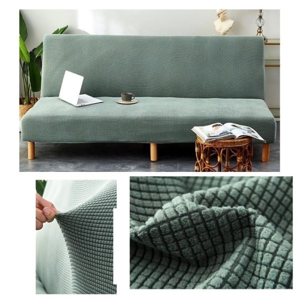 Bọc sofa bed và sofa giường bằng vải nhung co giãn 4 chiều GOO Decor