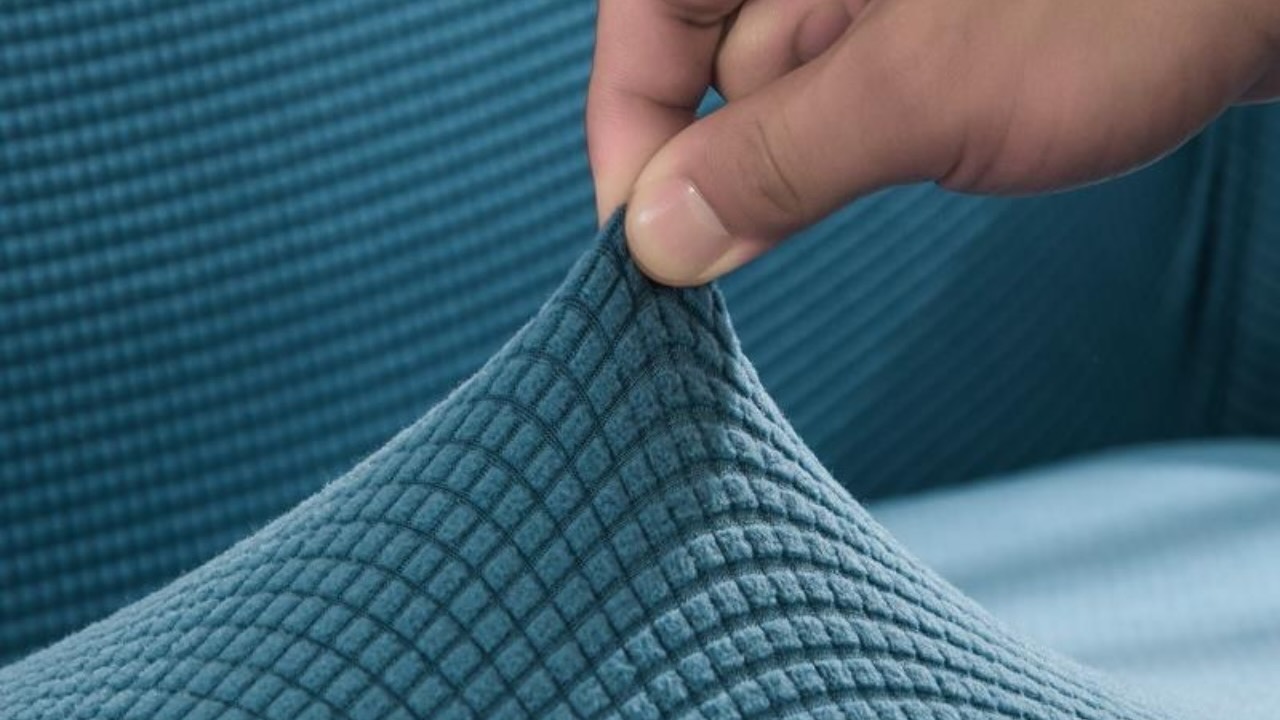 Bọc tay vịn ghế sofa set 2 cái bằng vải nhung gân co giãn GOO Decor