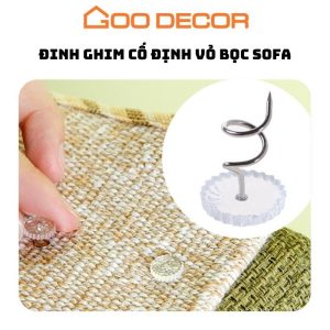 Đinh ghim xoắn cố định vỏ bọc ghế sofa set 5 cái GOO Decor