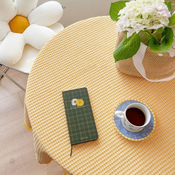 Khăn trải bàn vải dệt 3D phong cách vintage Bắc Âu cao cấp GOO Decor