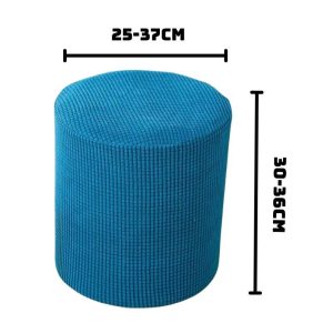 Vỏ bọc đôn tròn bằng vải nhung gân mềm mại ôm sát GOO Decor