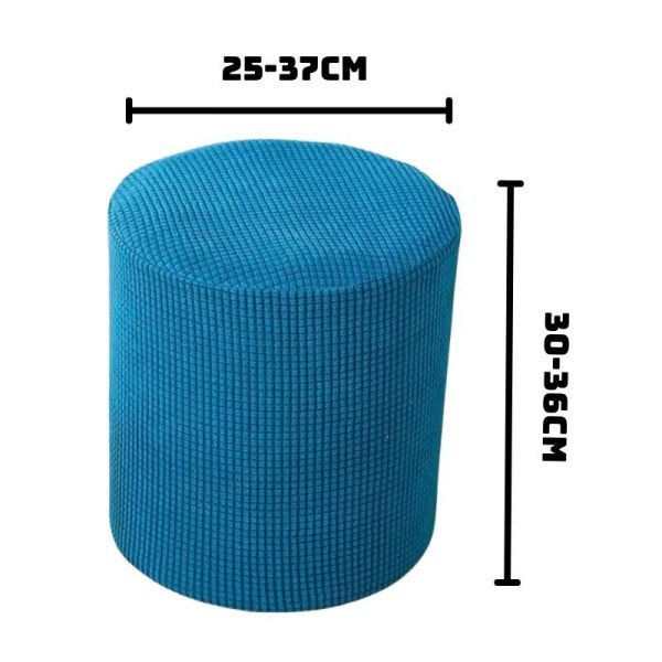 Vỏ bọc đôn tròn bằng vải nhung gân mềm mại ôm sát GOO Decor