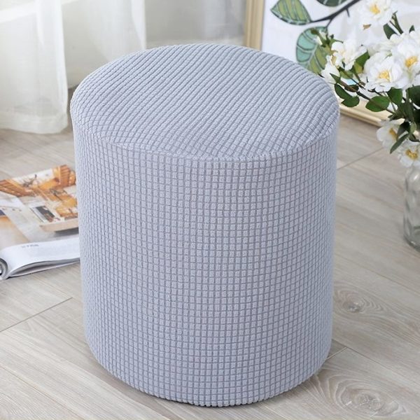 Vỏ bọc đôn tròn bằng vải nhung gân mềm mại ôm sát GOO Decor