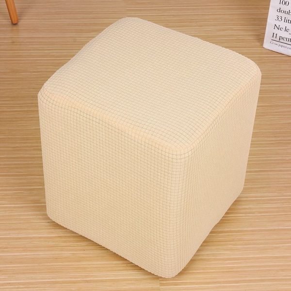 Vỏ bọc đôn vuông chất liệu vải nhung gân cao cấp GOO Decor