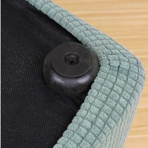 Vỏ bọc đôn vuông chất liệu vải nhung gân cao cấp GOO Decor