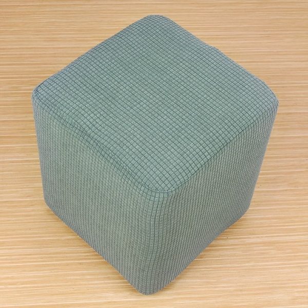 Vỏ bọc đôn vuông chất liệu vải nhung gân cao cấp GOO Decor
