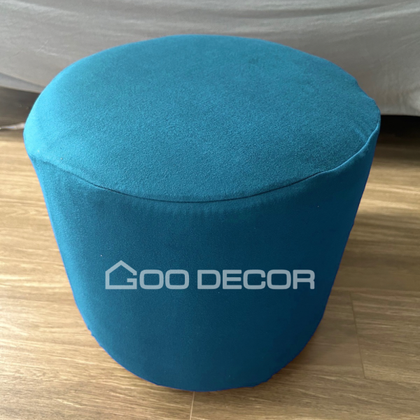 Vỏ bọc đôn tròn bằng vải thun sữa mềm mại co giãn 4 chiều GOO Decor