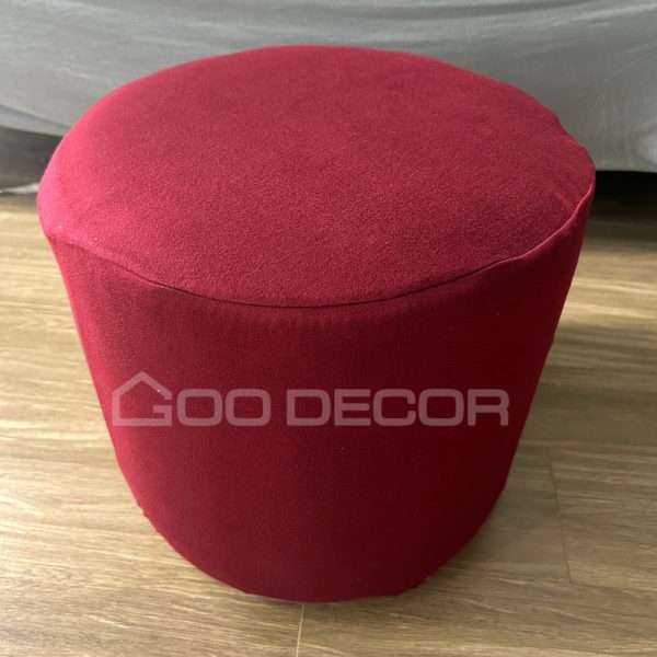 Vỏ bọc đôn tròn bằng vải thun sữa mềm mại co giãn 4 chiều GOO Decor