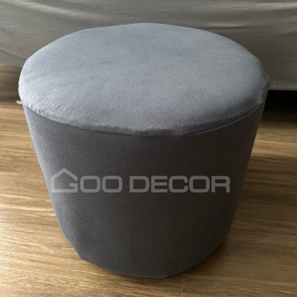 Vỏ bọc đôn tròn bằng vải thun sữa mềm mại co giãn 4 chiều GOO Decor