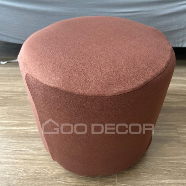 Vỏ bọc đôn tròn bằng vải thun sữa mềm mại co giãn 4 chiều GOO Decor