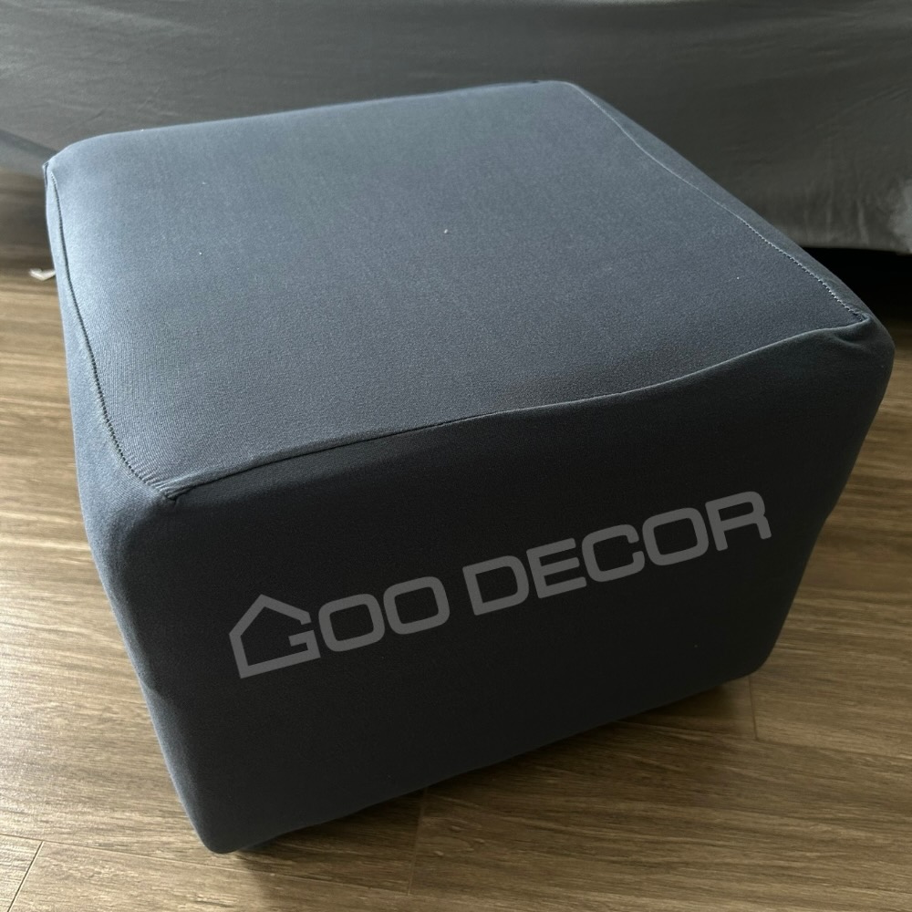 Vỏ bọc đôn vuông bằng vải thun sữa mềm mại co giãn 4 chiều GOO Decor