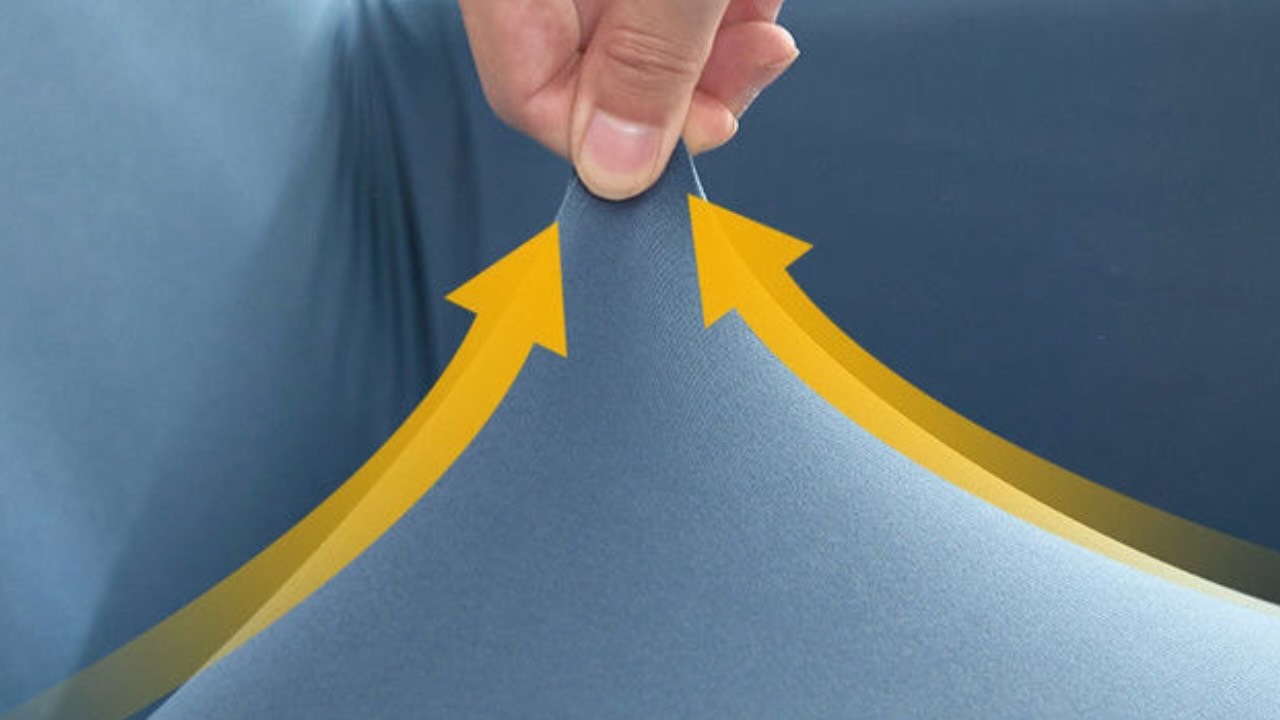 Vỏ bọc đôn vuông bằng vải thun sữa mềm mại co giãn 4 chiều GOO Decor