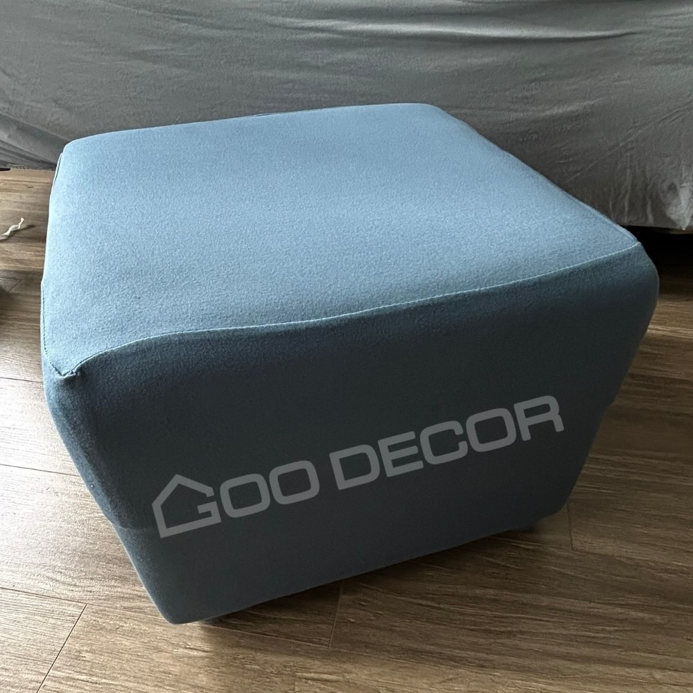 Vỏ bọc đôn vuông bằng vải thun sữa mềm mại co giãn 4 chiều GOO Decor