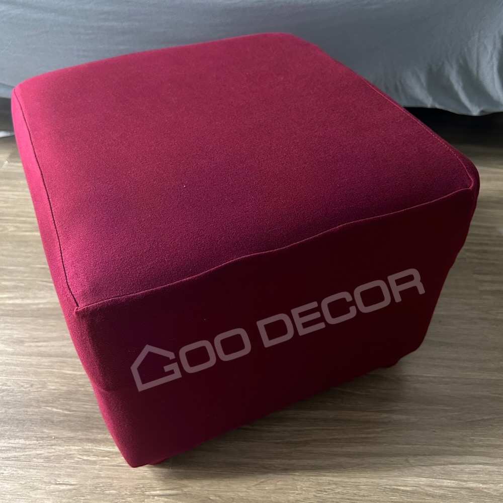 Vỏ bọc đôn vuông bằng vải thun sữa mềm mại co giãn 4 chiều GOO Decor