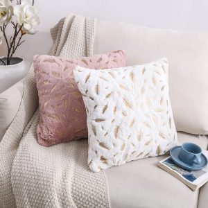 Vỏ gối sofa vải nhung lông sang trọng kích thước 45x45cm GOO Decor