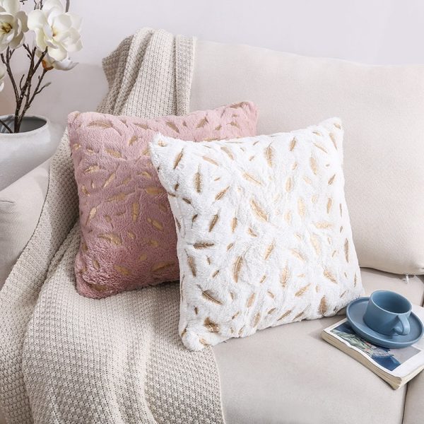Vỏ gối sofa vải nhung lông sang trọng kích thước 45x45cm GOO Decor