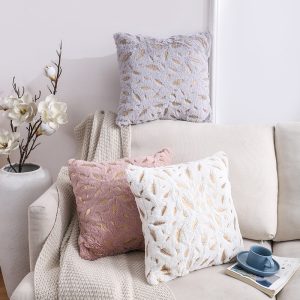 Vỏ gối sofa vải nhung lông sang trọng kích thước 45x45cm GOO Decor