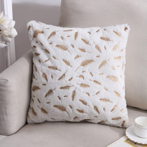 Vỏ gối sofa vải nhung lông sang trọng kích thước 45x45cm GOO Decor