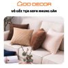 Vỏ gối sofa nhung tăm mềm kích thước 40x40, 45x45, 50x50 GOO Decor