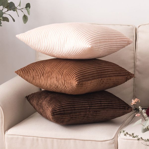 Vỏ gối sofa nhung tăm mềm kích thước 40x40, 45x45, 50x50 GOO Decor