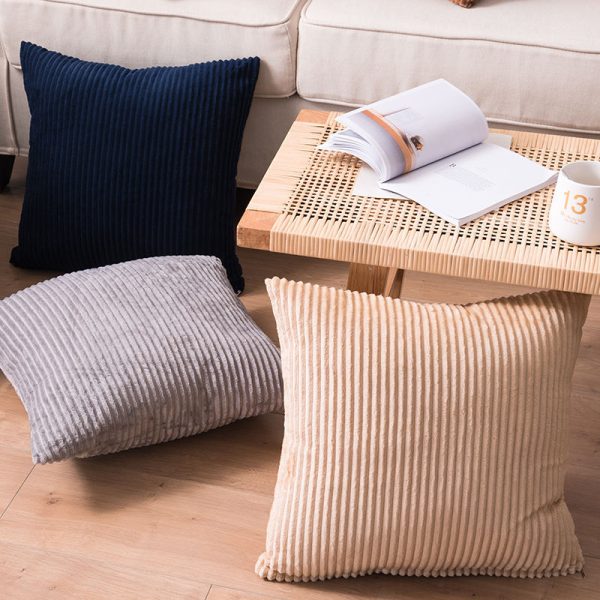 Vỏ gối sofa nhung tăm mềm kích thước 40x40, 45x45, 50x50 GOO Decor