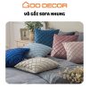 Vỏ gối sofa vải nhung mềm mịn kích thước 30x50 và 45x45 GOO Decor