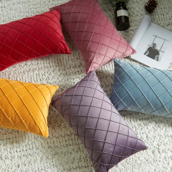 Vỏ gối sofa vải nhung mềm mịn kích thước 30x50 và 45x45 GOO Decor