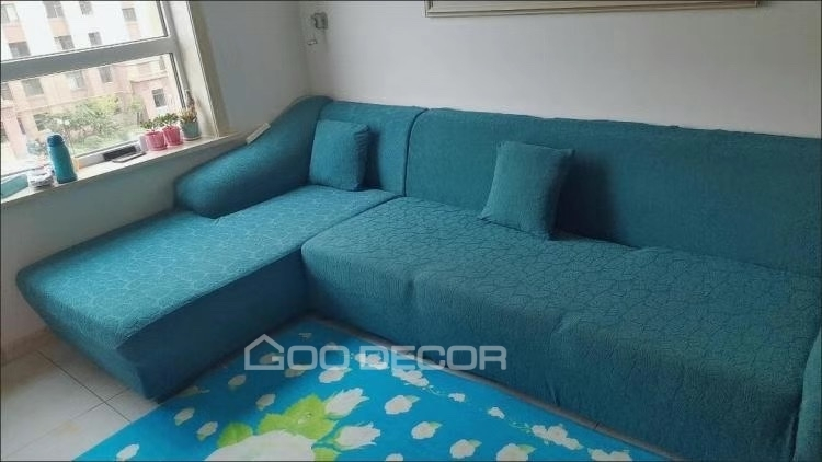 Ghế sofa bọc nhung xanh cổ vịt ảnh 2